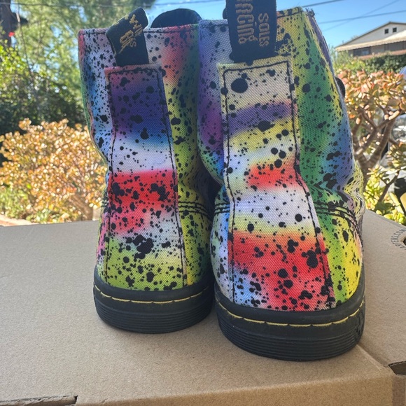 Dr. Martens Multicolor Splatter Boots - Picture 3 of 7